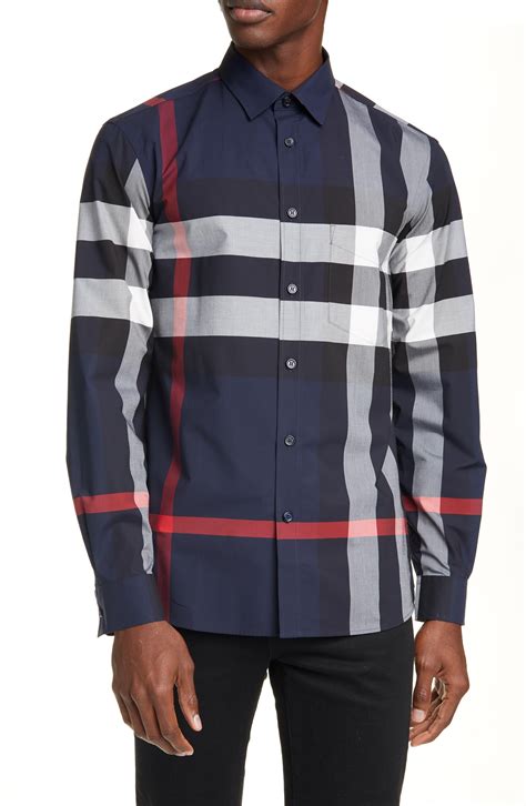 burberry blue plaid polo|Burberry Men's Clothing .